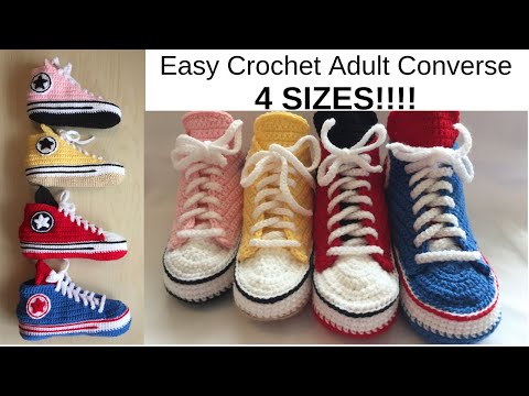 converse crochet adulte