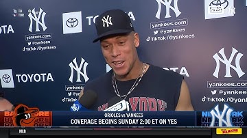 Aaron Judge and the media after Yankees