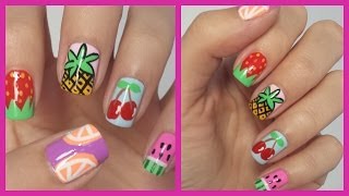 nail fruit designs nails easy theme fruity