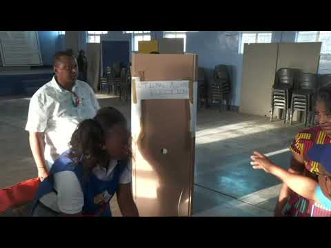 Namibian Election President Hage Geingob Casts Vote