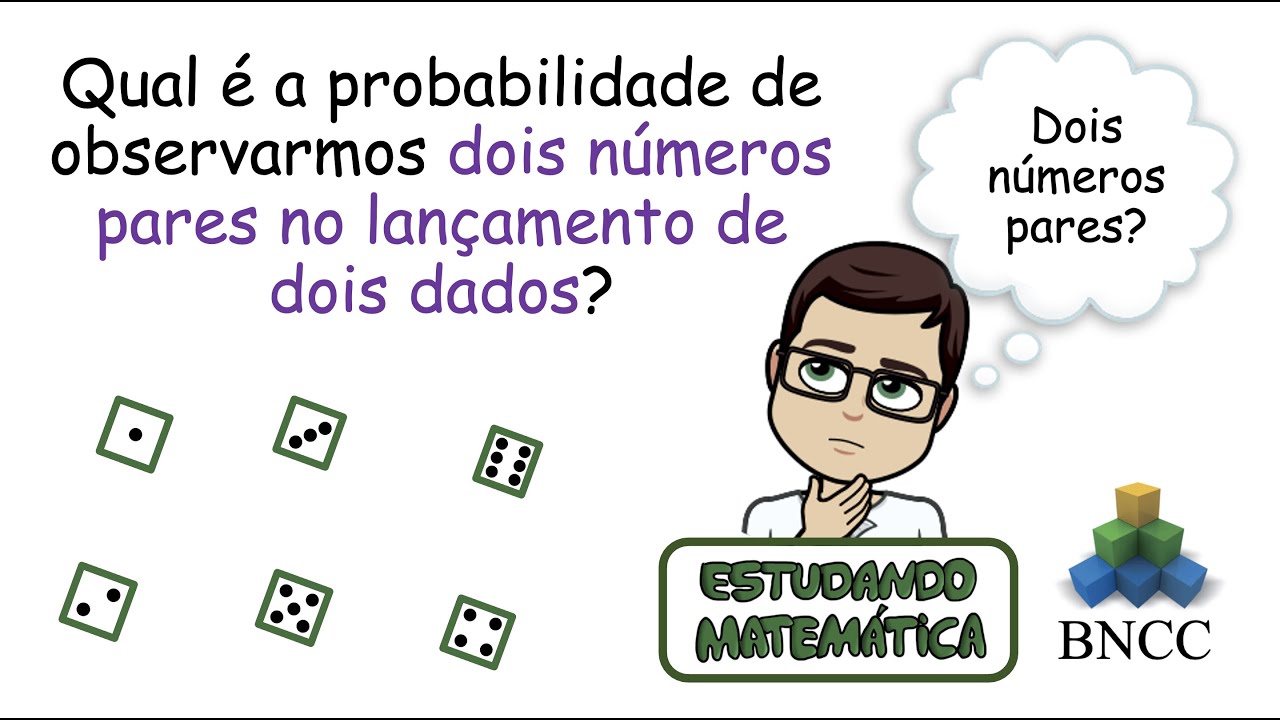 Qual é a probabilidade de observarmos dois números pares no lançamento ...