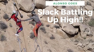 Gladiator Fights On Highlines! Scariest & Funnest Moment Of My LIFE!