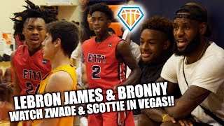 LEBRON \& BRONNY Watch ZWade, Scottie Barnes \& E1T1 GO CRAZY in Vegas!! | NJ Playaz vs E1T1