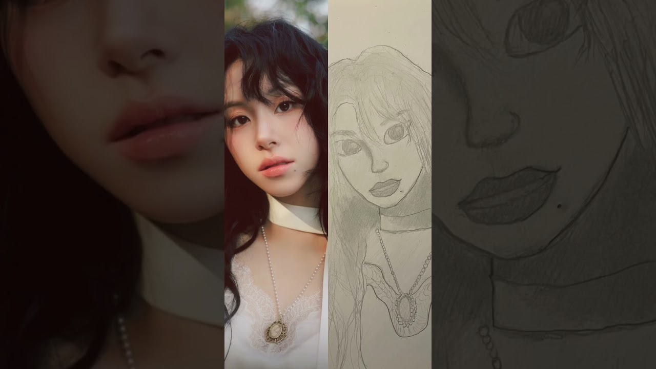 This is my process of sketching Chaeyoung from TWICE. 