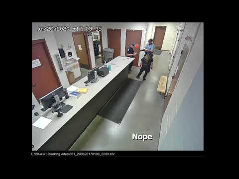 Karen Garner Arrest - Complete Uncut Booking Video from Police Station