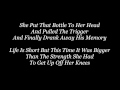 Video thumbnail of "Whiskey Lullaby - Brad Paisley & Alison Krauss - Lyrics(On Screen)"