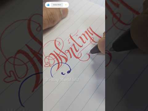 How to Improve Stylish Handwriting fast 'Writing' Handwriting Practice #writing #handwritingpractice