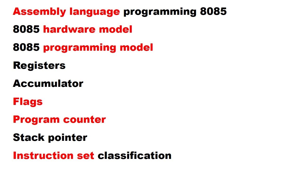 assembly language programming 8085 in bangla - YouTube