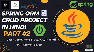 Complete CRUD Project using Spring ORM  | Hibernate | in Hindi