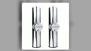 2PCS Boat Accessories marine stainless Boat Stainless Steel Clamp On Fishing Rod Holder Rails 78