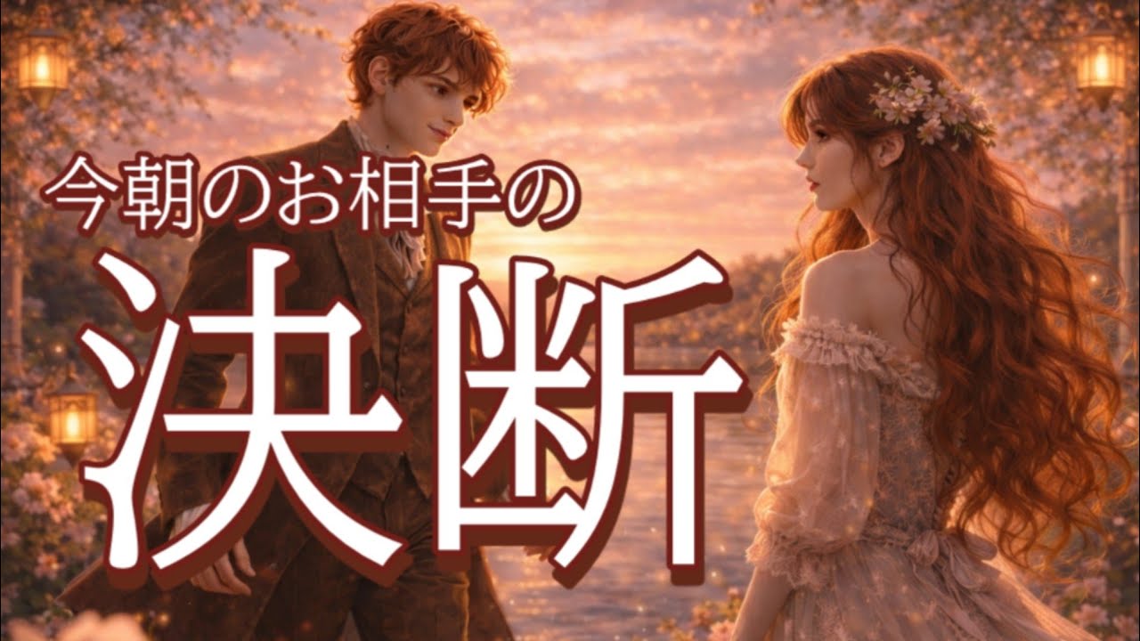 【すぐみて…】今朝お相手があなたへ決断した事😳恋愛タロット占い
