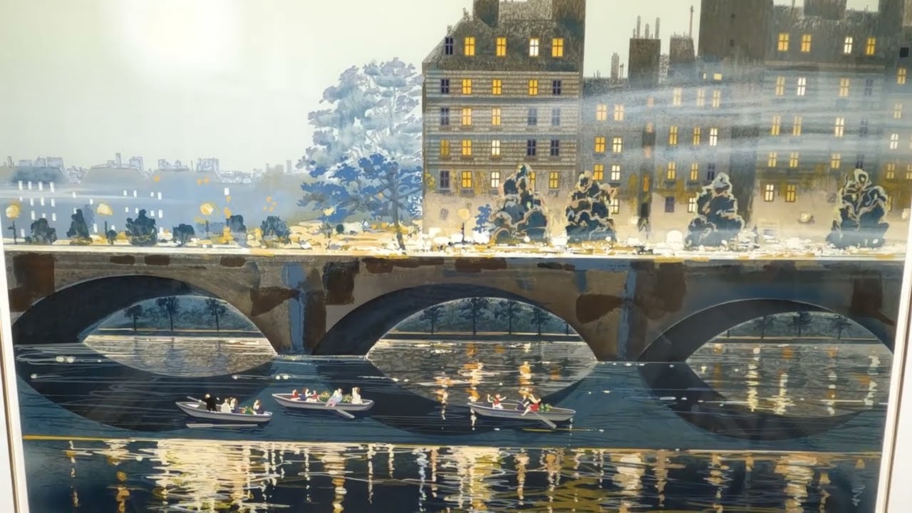 ヒロ・ヤマガタがシルクスクリーンの版画で制作したインテリアの絵画