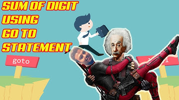 Sum of Digit Using Goto Statement C Program