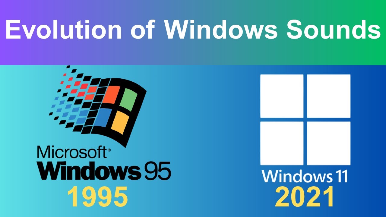 Evolution of common Windows Startup And Shutdown Sounds - YouTube