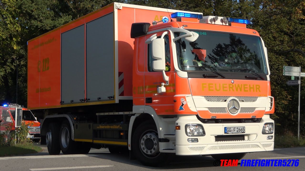 [ausgedehnter Waldbrand - zahlreiche Feuerwehren im Einsatz] Katastrophenschutzübung in Groß-Gerau