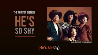 He's So Shy | The Pointer Sisters | Lyric Video