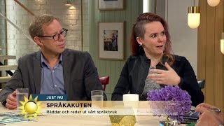 De eller dem? Premiär för Språkakuten i Nyhetsmorgon! - Nyhetsmorgon (TV4)