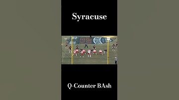 #Syracuse running Q-CTR (GT) BAsh w/ a arc by the TE. #ArtofX #football #shorts