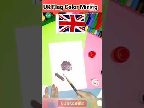 uk-flag-color-mixing-😱-😱-#shorts-#craft-#viral-#art-#ytshorts