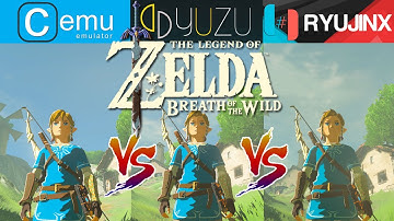 Zelda BOTW | Cemu Vs Yuzu EA Vs Ryujinx - Performance Test