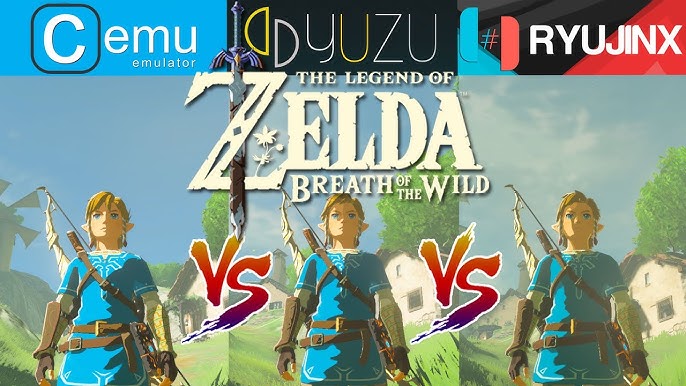 RYUJINX Vs CEMU Vs YUZU - Best emulator to play ZELDA BREATH OF THE WILD in  PC? Perf. Test