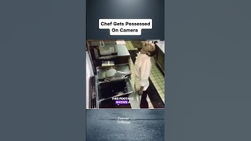 Chef gets possessed as seen on CCTV #creepy #scary #chef #possessed  #original