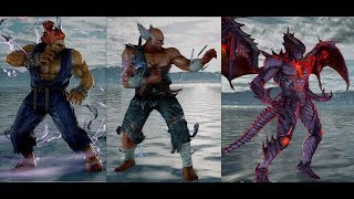 TEKKEN™ 7 Shin AKUMA, Ascended Heihachi, True Devil Kazuya , Death Rage Arts (v.2.11) 1080pᴴᴰ 60FPS