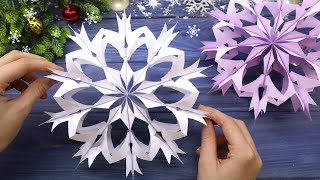 3D Paper Snowflake ❄️ BIG Snowflake make of Paper