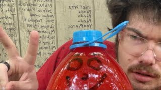 Rubber bands versus red Hawaiian Punch ￼