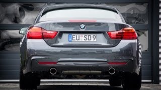 Stainless Steel Exhaust for 4 series BMW F32 / F33 - 2x1-pipe (opt. with  valve / flap-control)