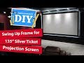 Building a flip up 135" projection screen - Silver Ticket Acoustically Transparent Klipsch Speakers
