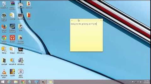 How To Open Sticky Notes On Windows 8