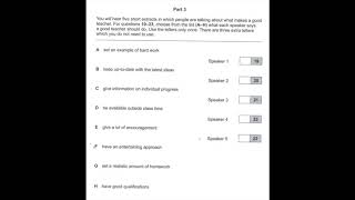 Listening B2, FCE Practice Plus 2 2015, Test 3, Part 3