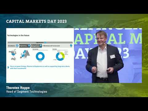 Bilfinger Capital Markets Day 2023 in Frankfurt: Presentation of the Segment Technologies