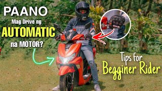 Paano mag DRIVE ng AUTOMATIC na MOTOR. How to drive automatic Motorcycle. Yamaha Mio Gravis 125.