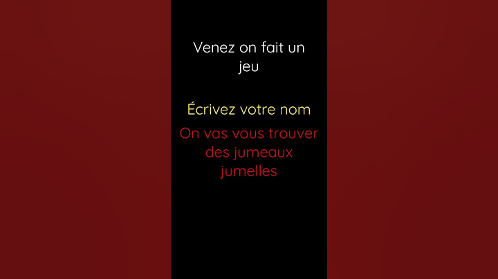 Venez on fait un jeu