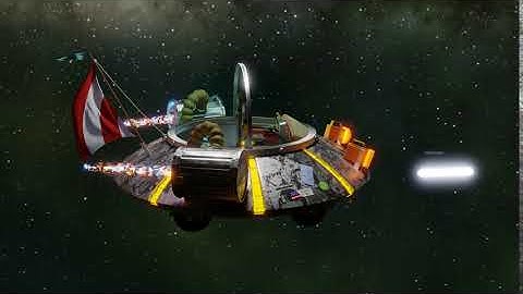 RICK AND MORTY SPACESHIP ANIMATION BLENDER 3D TEST 1