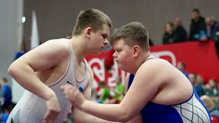 U17 J. Danilov (EST) vs C. Viitman (EST). Greco-Roman 100kg Palusalu memorial youth wrestling.
