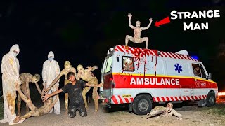 Strange Man on a Forest Road | Had to be tranquilized and put into an ambulance: Strange men resc...