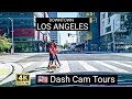 🇺🇸 Driving Tour of Downtown Los Angeles 4K Dash Cam Tours 2020