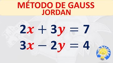 🛑 MÉTODO DE GAUSS  JORDAN | SISTEMAS DE ECUACIONES 2X2 (paso a paso) Juliana la Profe
