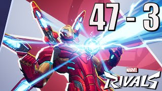 Iron Man Dominates with 47 Kills [ Marvel Rivals Pre Closed Beta ]