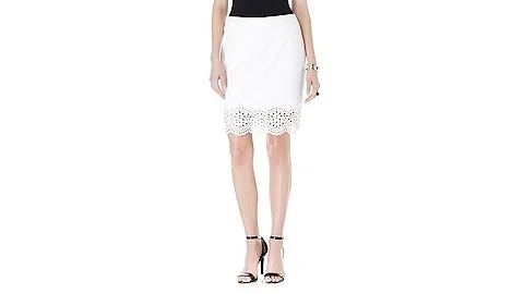 Colleen Lopez "As Fab as You Feel" Perforated Skirt
