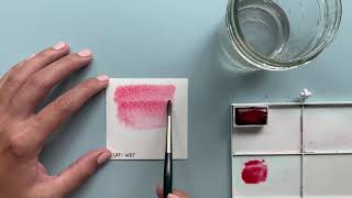 Watercolor Techniques: Flat Wash (wet paper)