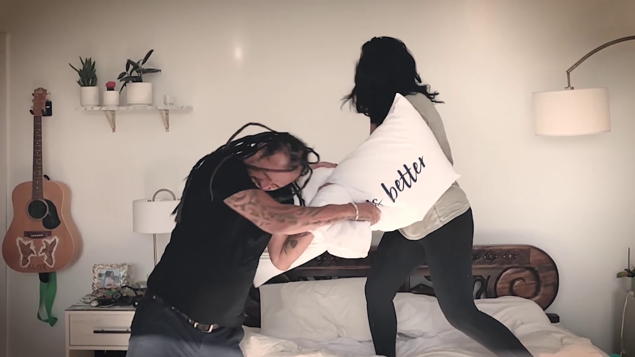 Life Is Better With You Pillow Fight - Michael & Sara Franti