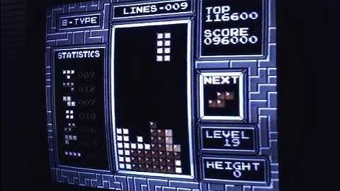 NES Tetris - Perfect B-Type @ Level 19 Height 0
