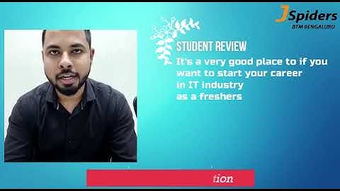 SUCCESSFULLY PLACED AS Ass S/W Engg from JSpiders BTM | STUDENT REVIEW | 2022 Placements