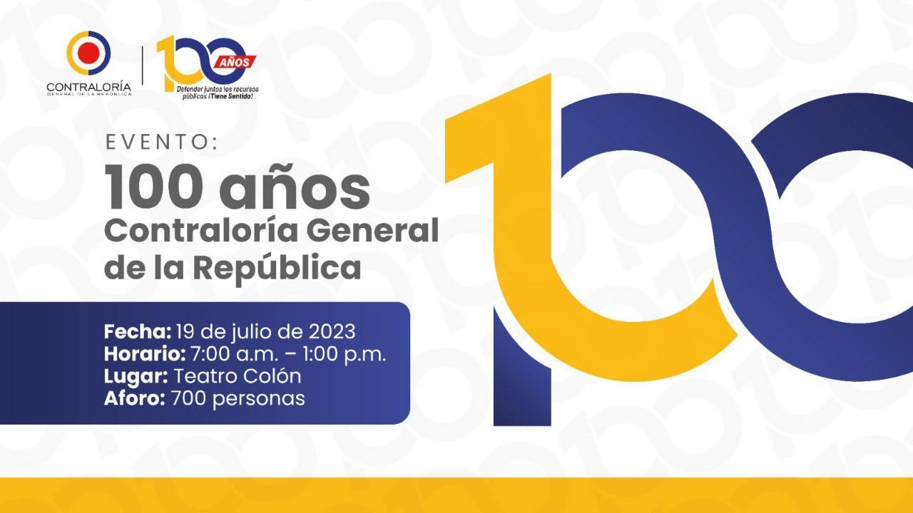 Evento 100 años Contraloría General de la República YouTube