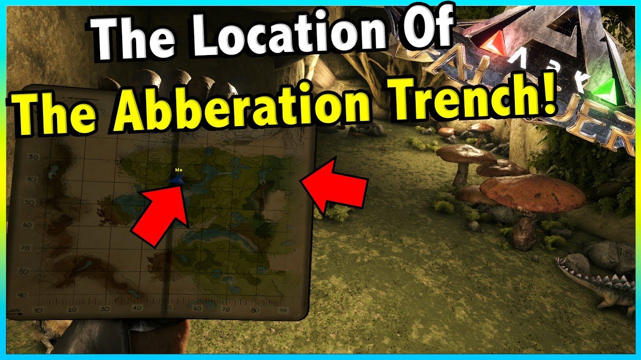 Aberration Trench Locations On The Brand New Ark Valguero Map With Gps Ark Valguero Youtube