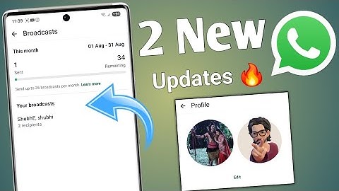 2 whatsapp new update 2025 | whatsapp profile photo broadcast limit new feature | whatsapp updates